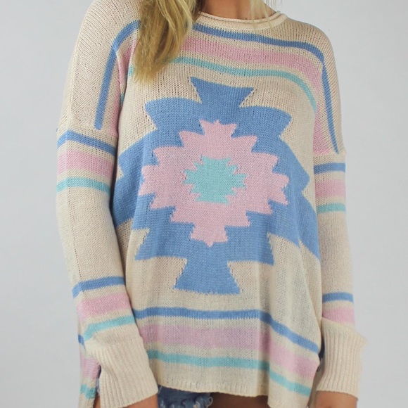 Show Me Your MuMu Aztec Bonfire Sweater XS - Picture 5 of 14